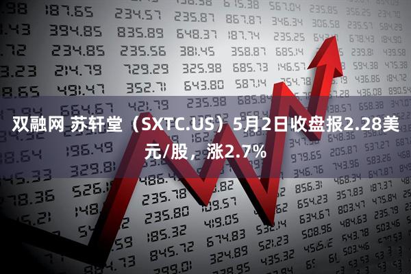 双融网 苏轩堂（SXTC.US）5月2日收盘报2.28美元/股，涨2.7%