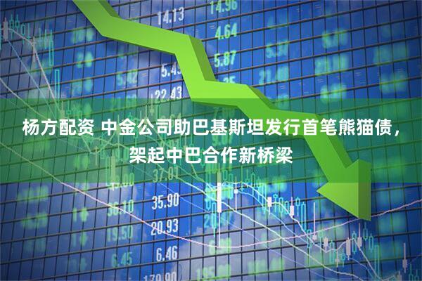 杨方配资 中金公司助巴基斯坦发行首笔熊猫债，架起中巴合作新桥梁
